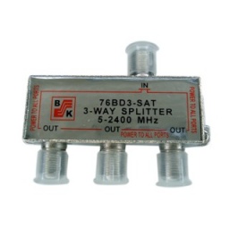 SPLITTER 3VIAS BK 950-2400MHZ BK