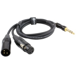 Cable 1/4 balanceado a XLR macho-hembra 1 mt BLASTKING