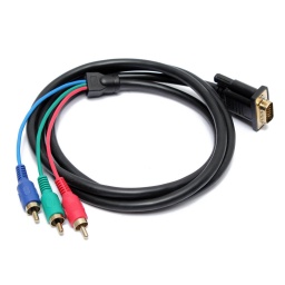 Cable Adaptador VGA a RGB   3 RCA 1.5mt THEONE