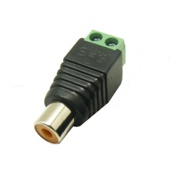 Conector Cctv Rca Hembra con Tornillos THEONE