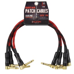 Cable 1/4 (6.5MM)" a 1/4" Patch Pack 4 Cables BLASTKING