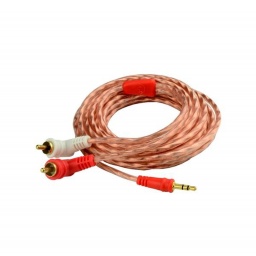 Cable 2 Plug Rca a Plug 3.5MM 3.65 Metros - Conectores Rca 90 AUDIOPIPE