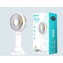 Mini Ventilador Personal de Mano y Escritorio Recargable BWOO