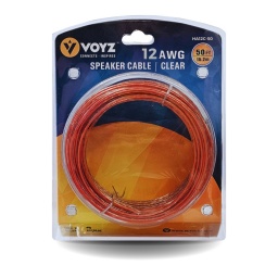 Cable P/parlante 15 Mts Transparente 2MM (12 Gauge) VOYZ