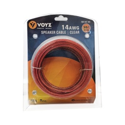 Rollo Cable P/parlante 15 Mts Transparente 1.6MM (14 Gauge) VOYZ