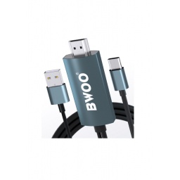 Cable Adaptador USB Tipo C (usbc) a HDMI (Hdtv) BWOO