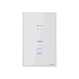 Interruptor de Pared Tctil Wifi + Rf 1 Boton T2US2C SONOFF