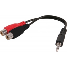 Cable Adaptador Doble Jack Rca a 3.5MM Stereo MIYAKO USA