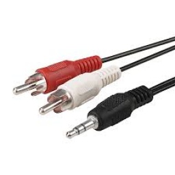 Cable 2 Rca a 3,5 Stereo Deluxe 1.80 mts. MINWA