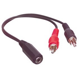 Cable Adaptador Jack 3,5 St. a Doble Plug Rca @ONE