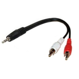 Cable Adaptador de 3.5 St. a doble Rca Macho THEONE