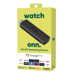 Chromecast Watch Onn HDMI Streaming con Google Tv Full Hd