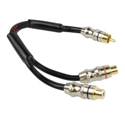 Cable Adaptador 2 Rca Hembra a 1 Rca Macho - 23CM HEAT