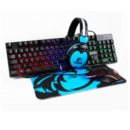 Combo Gamer 4 en 1 - Auriculares+ Mouse + Pad + Teclado RAZEAK