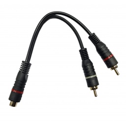 Cable Adaptador 2 Plug Rca a Jack Rca BK BK