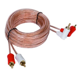 Cable 2 Rca a 2 Rca en Angulo 90 Full Cobre - 5 Metros VOYZ