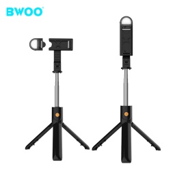 Selfie Stick  Bt 3 en 1  Tripode, Luz, Remoto Extensible BWOO