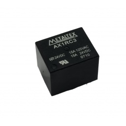 Relay 24Vdc 1PDT 15A bobina:1600r 24Vdc