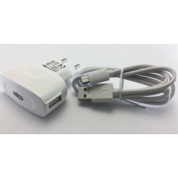 CARGADOR DE PARED USB 2 AMP + CABLE MICRO USB VIP