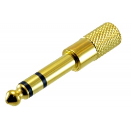 Plug 14 (6.5mm)Stereo a Jack 3.5 mm  dorado THEONE