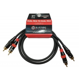 Cable 2 RCA a 2 RCA 1 mt BLASTKING