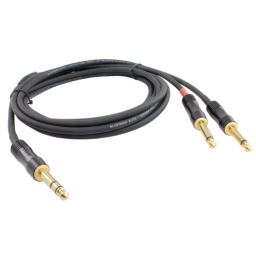 Cable 1/4 (6.5mm) balanceado a doble 1/4"  2 mts BLASTKING