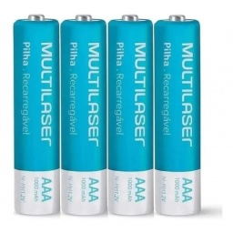 Pila Recargable Aaa 1000 Mah - Blister X4 Multilaser MULTILASER