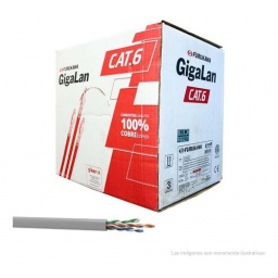 Rollo de cable Utp Cat 6 interior 100% cobre 305 Metros - Furukawa FURUKAWA