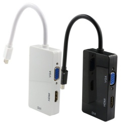 Adaptador Mini Display Port a Hdmi, Dvi y VGA THEONE