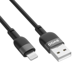 Cable de Datos y Carga Lighting a USB - 2.4AH 1MT. BWOO