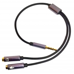 SPLITTER DE AUDIO DE 3.5MM DE 4 CONTACTOS  THEONE