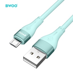 Cable de Datos y Carga Microusb a USB Silicona Liquida - 3AH 1MT. BWOO