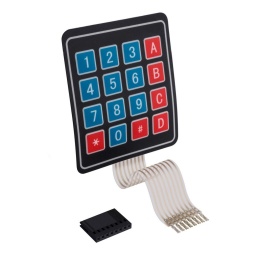 Teclado Numrico de Matriz (4 X 3, 12 Botones, 0 ? 9 y Llave para Arduino ARDUINO