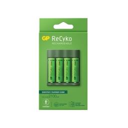 Cargador de Pilas + 4 Pilas Aa 2100 Mah - Gp Recyko GP