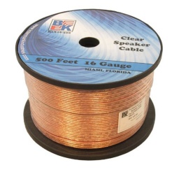 Rollo Cable pparlante 152mts Transparente 1.3mm BK