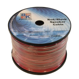 Rollo Cable pparlante 152mts bicolor 1.3mm BK