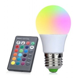 Lampara Led Rgb con Control Remoto