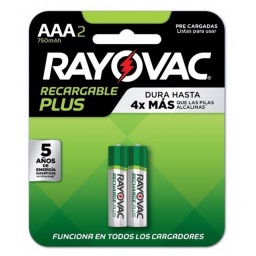 Pila Recargable Aaa Mah Precargada Rayovac Blister X2 RAYOVAC