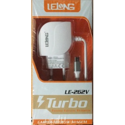 Cargador de Pared 3.4 Amp 2 Usb+ Micro USB LELONG