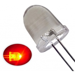 LED 10mm alto brillo ROJO *224