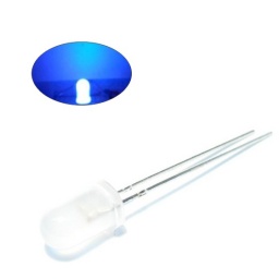 LED 5mm Azul Difuso 3volt.