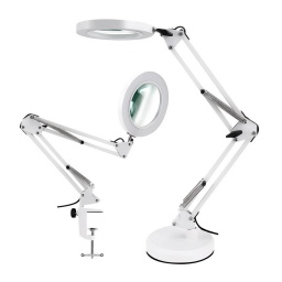 Lampara Aro Led de Mesa con Lupa - 16 cm