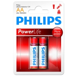 Pila Alkalina BLISTER X 2 AA Power PHILIPS