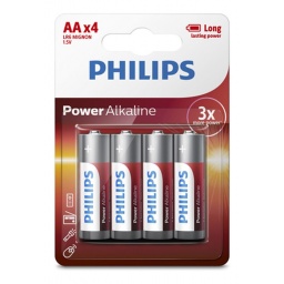 BLISTER X 4 PILA AA ALKALINA PHILIPS