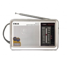 Radio Portatil de Bolsillo a Pilas Am/fm CMIK