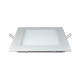 Panel LED 12W Cuadrado de embutir - Luz Clida