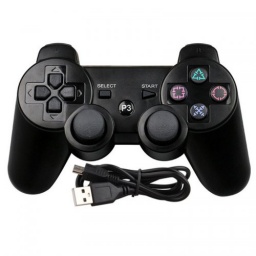 JOYSTICK INALAMBRICO PARA PS3 - DOUBLE SHOCK PIII NEGRO