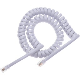 Cable Rulo Telefonico Blanco 4.5 Mts