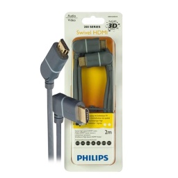 Cable HDMI 90 movil 2 metros 3d HD FULL PHILIPS