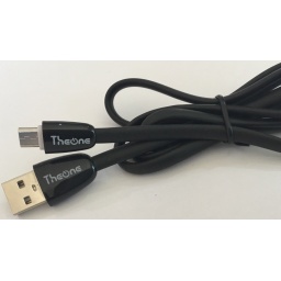 Cable de Datos y Carga USB a Micro USB Plano 1 Metro THEONE